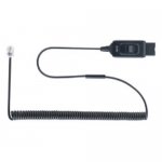 connexx PHS Intelligent Cord, Coiled QD to RJ9,w/P-QD Mute Switch (HIS)